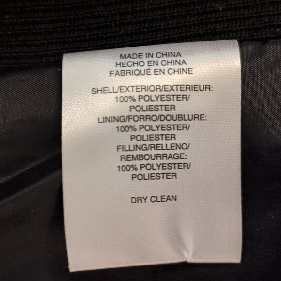 Jones New York Black Quilted Vest Gold Snaps/Zipper Women’s M NWOT - Picture 12 of 15